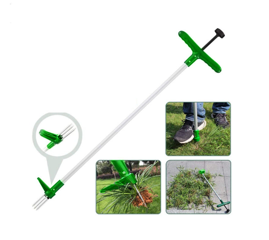 Factory direct sales of new weed puller weeding and digging wild vegetables artifact can be split in two sections aluminum tube ABS PP material