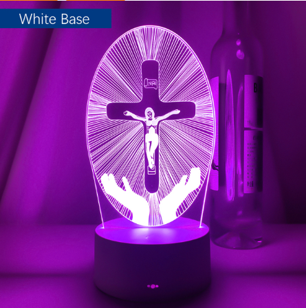 Factory wholesale cross-border supply Angel Jesus 3d night light Virgin 3d night light gift light fasting festival 3d table lamp
