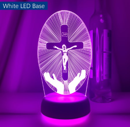 Factory wholesale cross-border supply Angel Jesus 3d night light Virgin 3d night light gift light fasting festival 3d table lamp