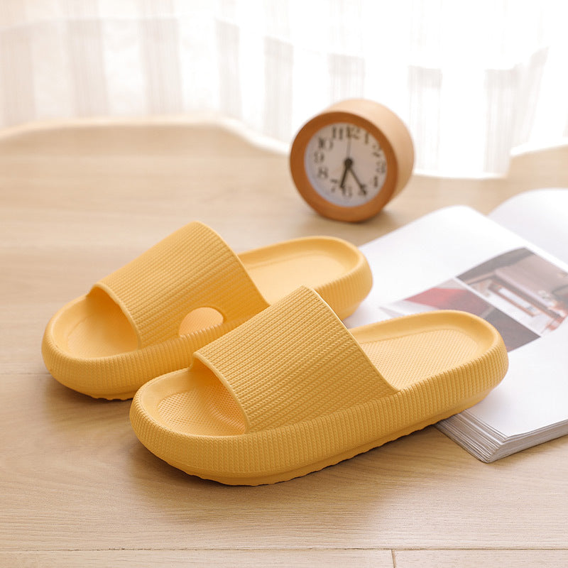 New thick-soled slippers female summer indoor and outdoor non-slip home household bathroom bathing couple sandals and slippers male increase