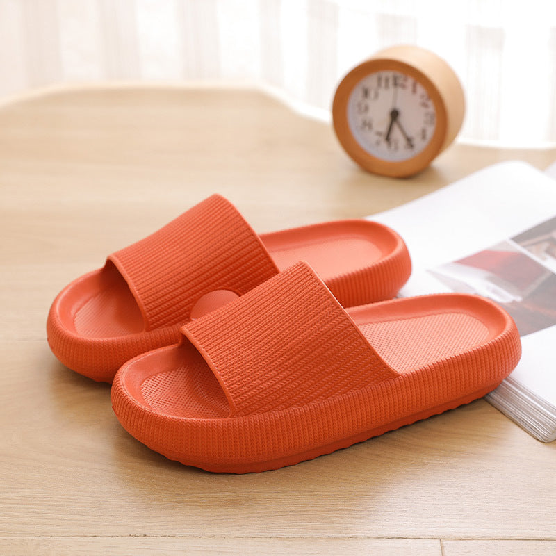 New thick-soled slippers female summer indoor and outdoor non-slip home household bathroom bathing couple sandals and slippers male increase