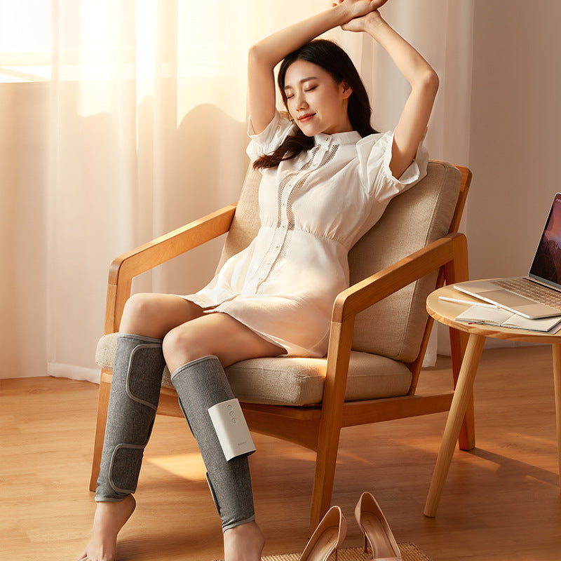 Leg massager calf air wave massager home foot remedy for varicose vein pain physiotherapy air pressure kneading for the elderly