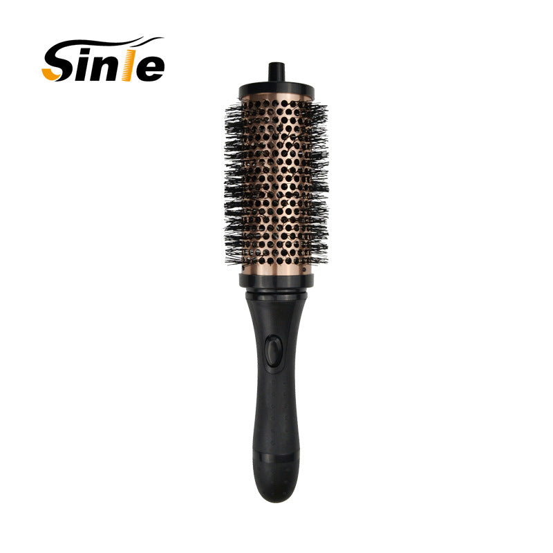 6-piece curly hair comb set, changeable head, high temperature resistant aluminum and copper hair comb, purple and black optional, OEM