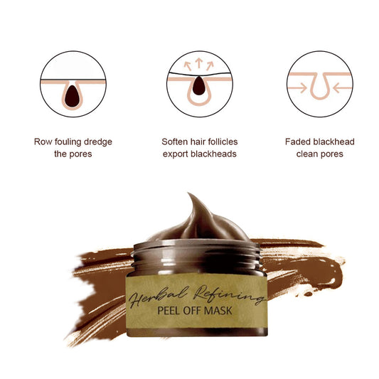 Blackhead removal mask Apply a tear-off mask to shrink pores and tear off a deep cleansing mask