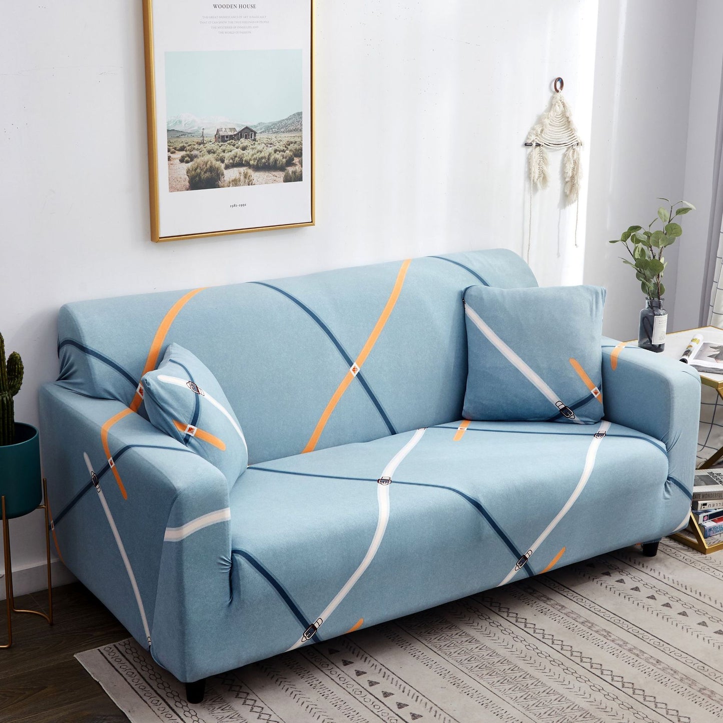 Cross-border elastic non-slip sofa cover all-inclusive universal combination fabric sofa towel sofa cushion fabric full sofa cover