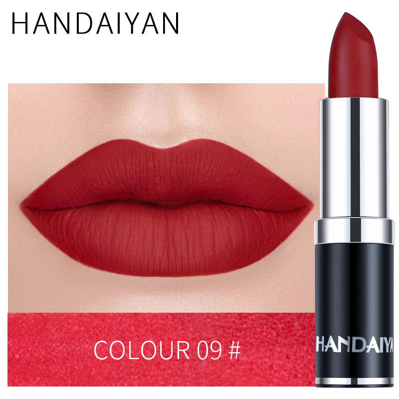 Cross-border source HANDAIYAN/Han Daiyan matte matte lipstick moisturizing lipstick velvet moisturizing lipstick