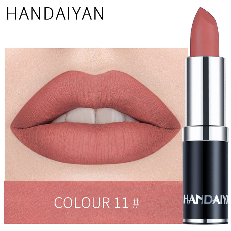 Cross-border source HANDAIYAN/Han Daiyan matte matte lipstick moisturizing lipstick velvet moisturizing lipstick