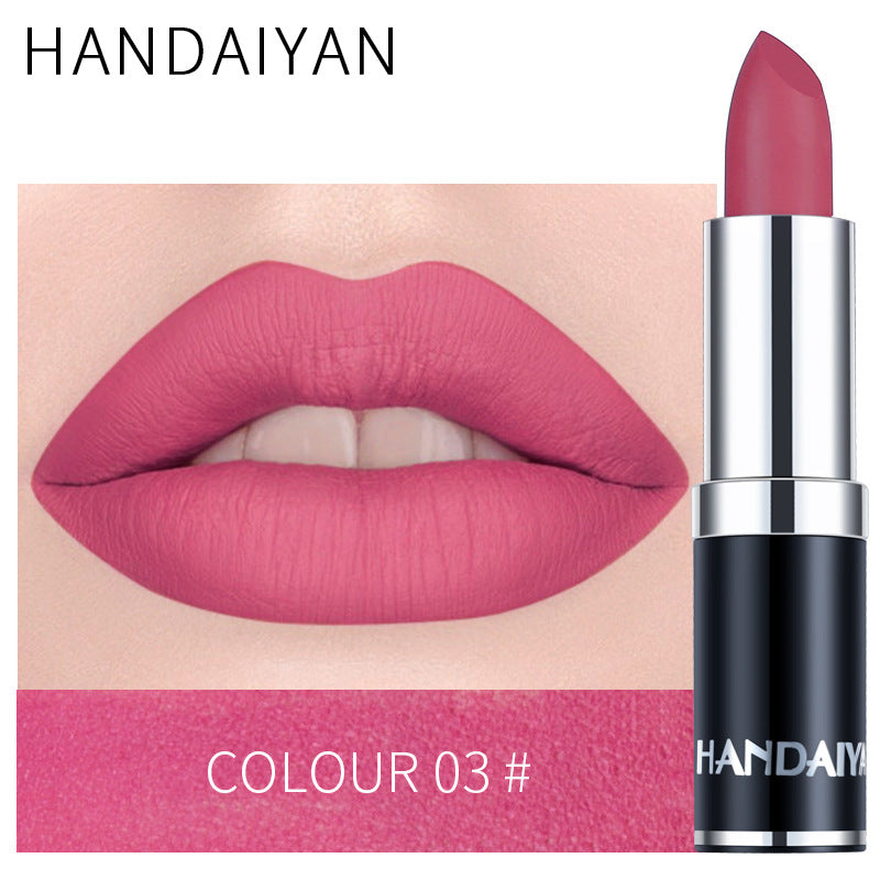 Cross-border source HANDAIYAN/Han Daiyan matte matte lipstick moisturizing lipstick velvet moisturizing lipstick