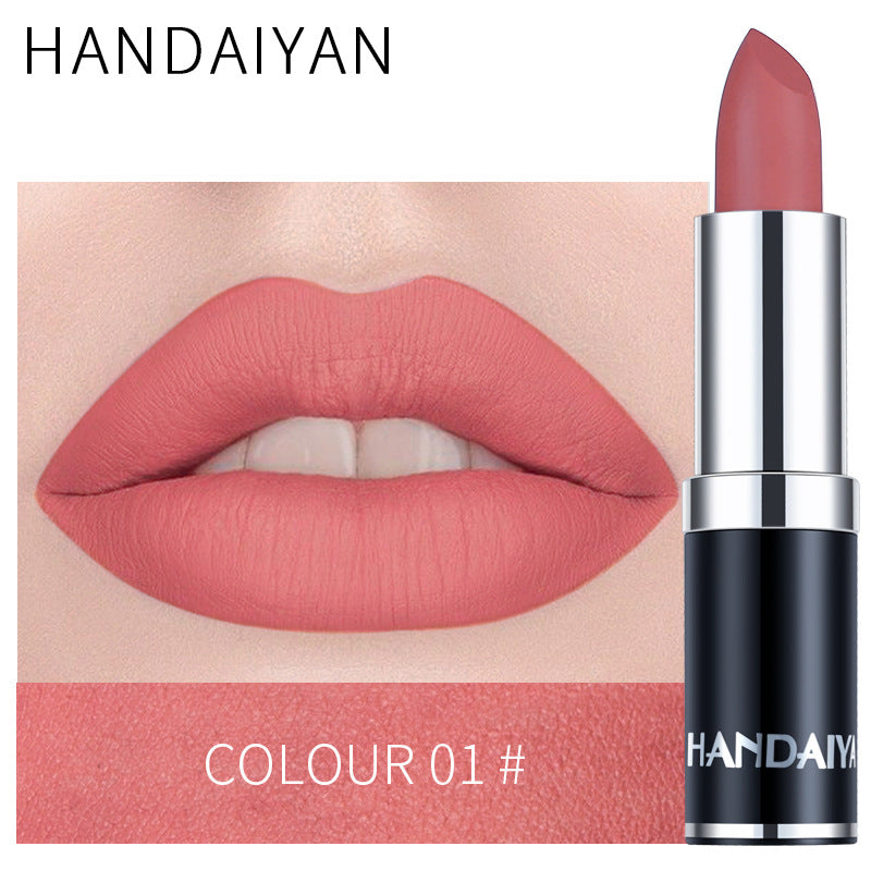 Cross-border source HANDAIYAN/Han Daiyan matte matte lipstick moisturizing lipstick velvet moisturizing lipstick