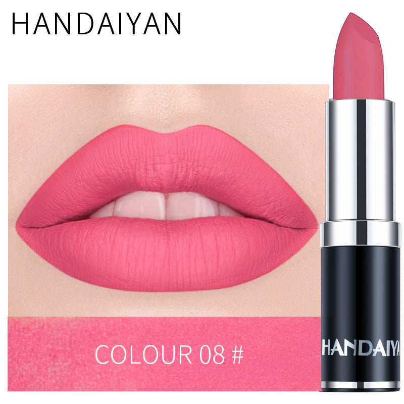 Cross-border source HANDAIYAN/Han Daiyan matte matte lipstick moisturizing lipstick velvet moisturizing lipstick