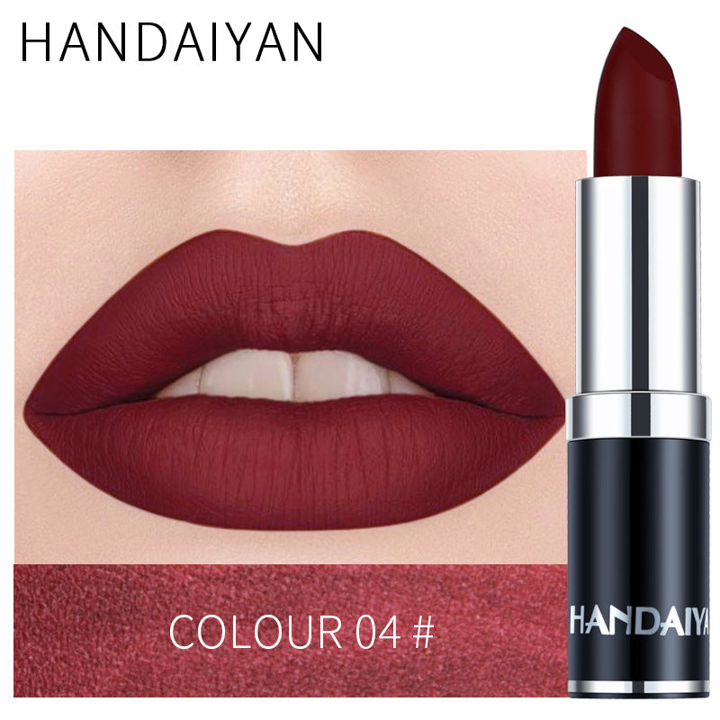Cross-border source HANDAIYAN/Han Daiyan matte matte lipstick moisturizing lipstick velvet moisturizing lipstick