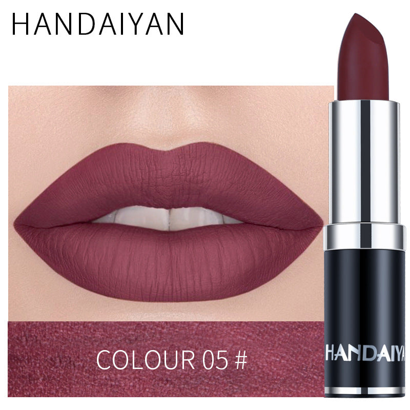 Cross-border source HANDAIYAN/Han Daiyan matte matte lipstick moisturizing lipstick velvet moisturizing lipstick