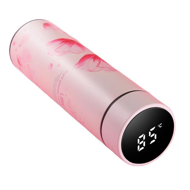 ins high-end creative touch LED intelligent temperature control temperature display stainless steel mug water cup gift custom logo
