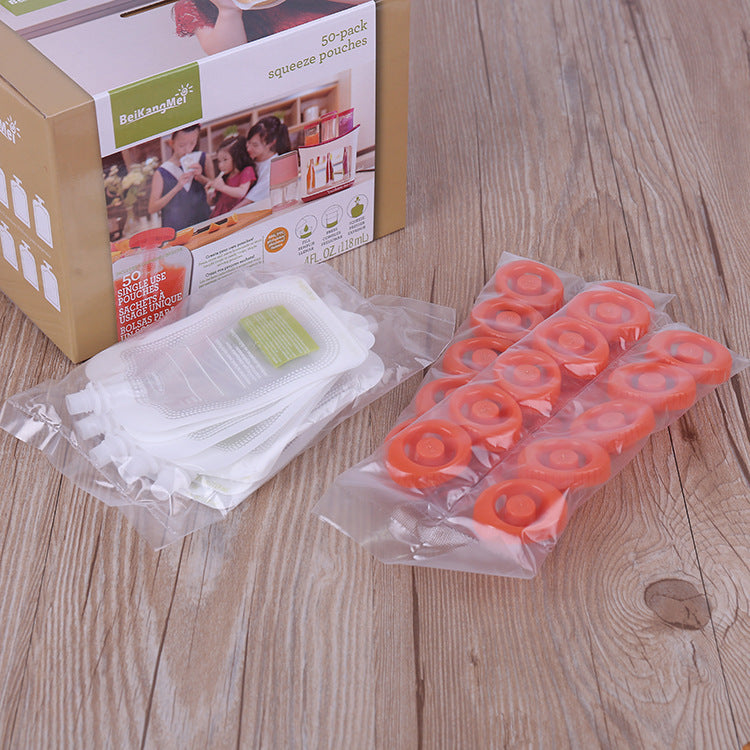 Household children's fruit puree squeezer Becom US kitchen sub-packing extruder baby food supplement fruit fried machine