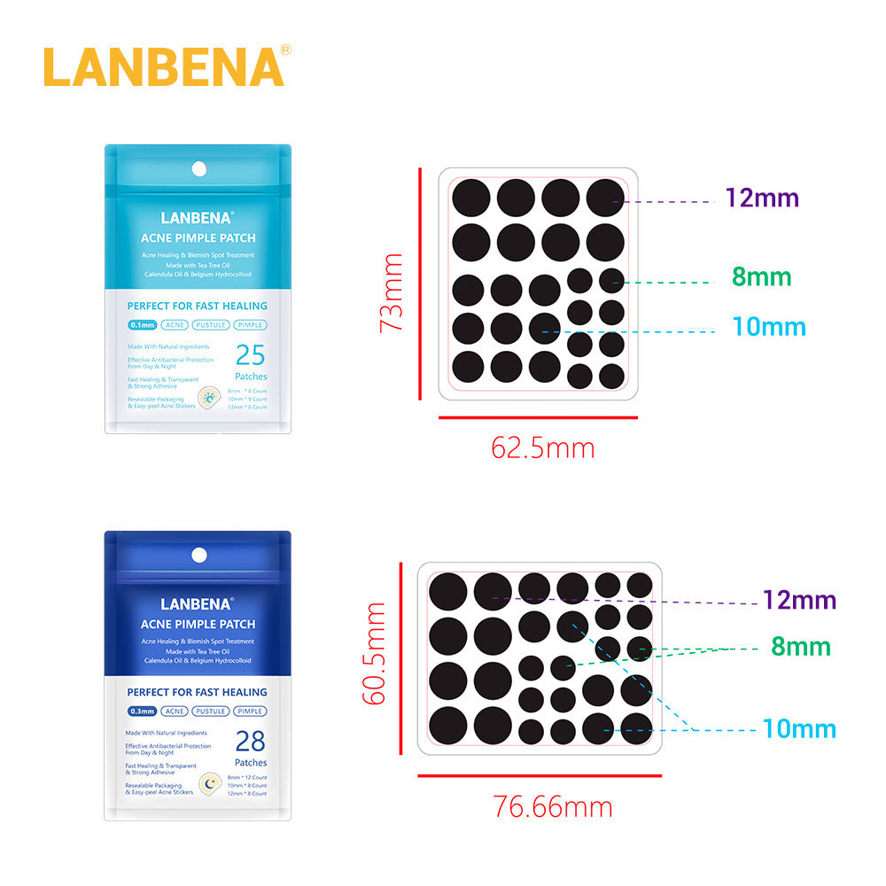 LANBNEA tea tree acne patch daily/night acne patch to fade acne marks Ultra-thin 0.1mm acne patch OEM