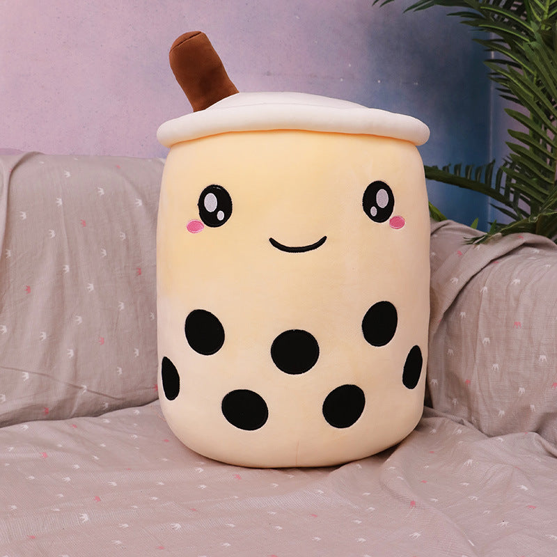 Creative simulation milk tea plush toy cup pillow cute funny doll pearl milk tea cup cushion creative decoration
