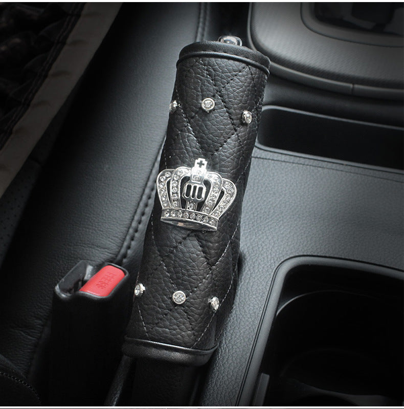 Crown seat belt shoulder pad DAD sleeve One-button start ring Automotive interior supplies seat belt cover ornament shoulder pad