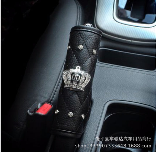 Crown seat belt shoulder pad DAD sleeve One-button start ring Automotive interior supplies seat belt cover ornament shoulder pad