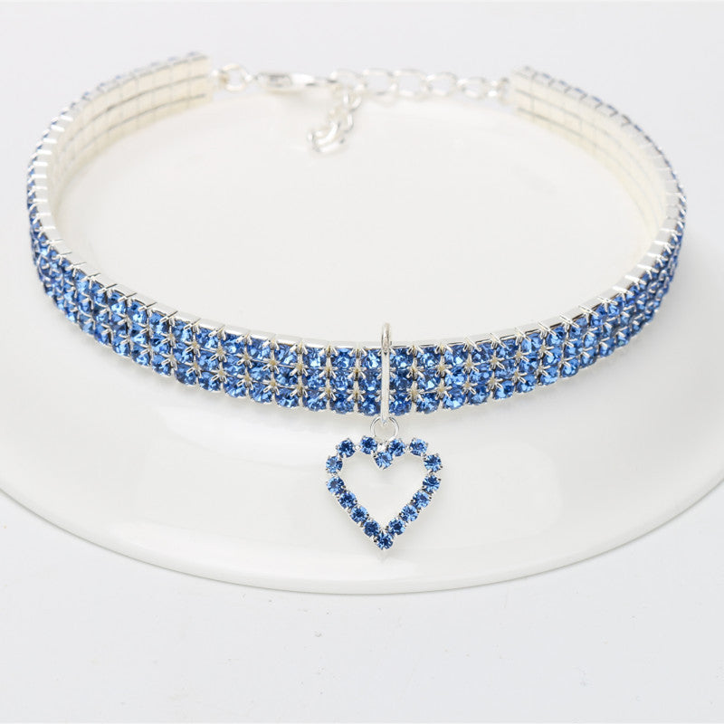 Factory direct sales new pet supplies elastic love cats and dogs accessories pet collars cross-border e-commerce
