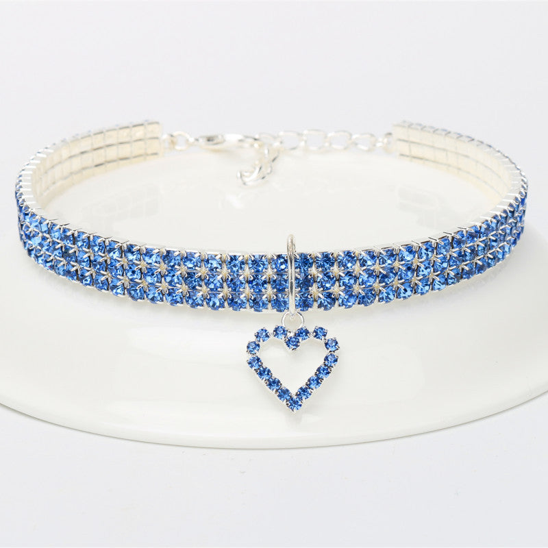 Factory direct sales new pet supplies elastic love cats and dogs accessories pet collars cross-border e-commerce