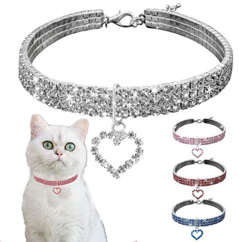 Factory direct sales new pet supplies elastic love cats and dogs accessories pet collars cross-border e-commerce
