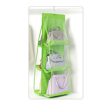 Wardrobe hanging 3-layer 6-pack storage bag Underwear dust-proof hanging bag Multi-layer finishing bag Socks storage box