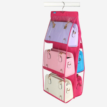 Wardrobe hanging 3-layer 6-pack storage bag Underwear dust-proof hanging bag Multi-layer finishing bag Socks storage box