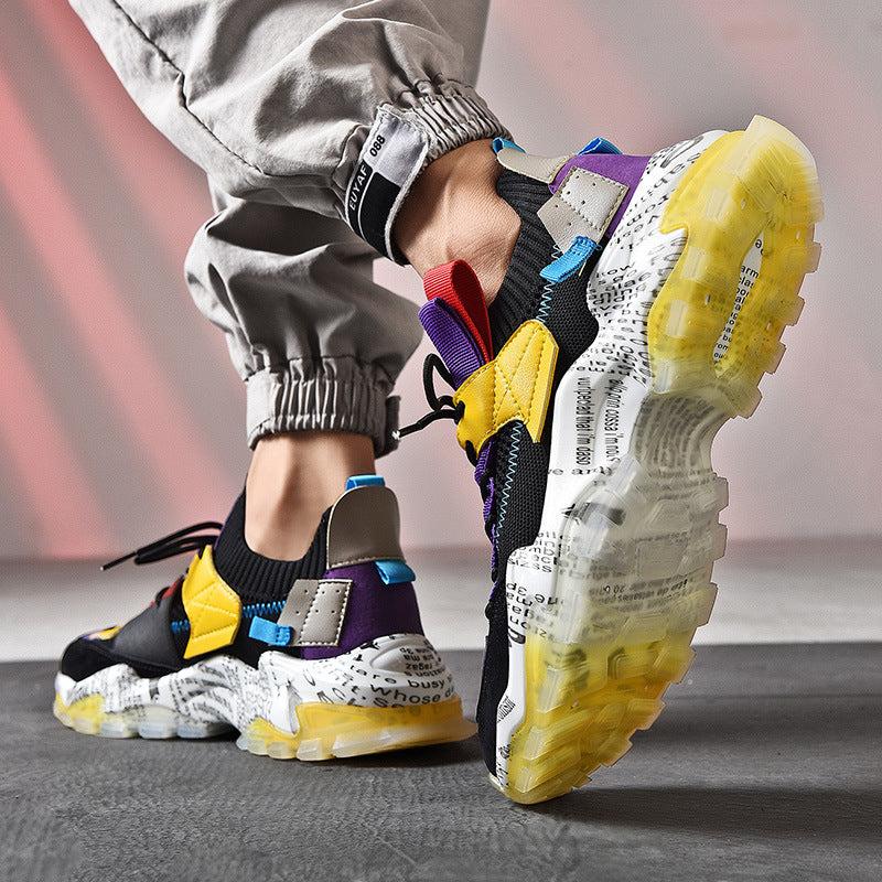 Daddy shoes men's fall 2020 new suction mold flying breathable sneakers running shoes fashion trend summer casual shoes