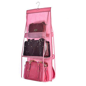 Wardrobe hanging 3-layer 6-pack storage bag Underwear dust-proof hanging bag Multi-layer finishing bag Socks storage box