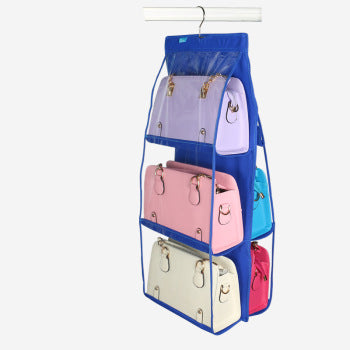 Wardrobe hanging 3-layer 6-pack storage bag Underwear dust-proof hanging bag Multi-layer finishing bag Socks storage box