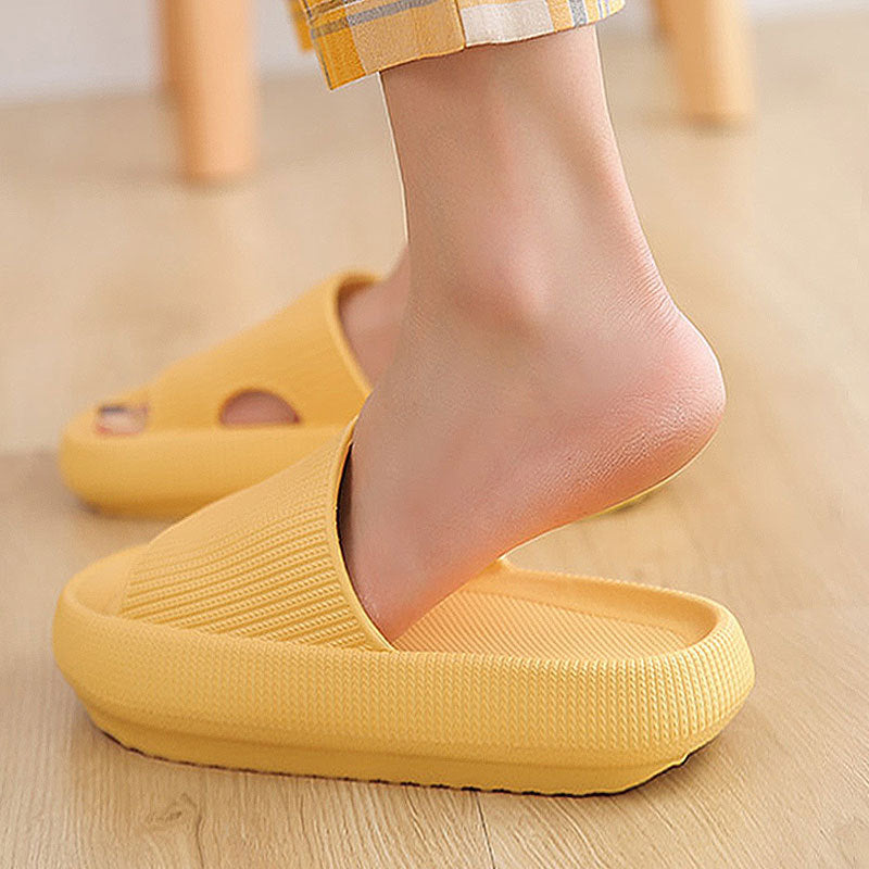 New thick-soled slippers female summer indoor and outdoor non-slip home household bathroom bathing couple sandals and slippers male increase