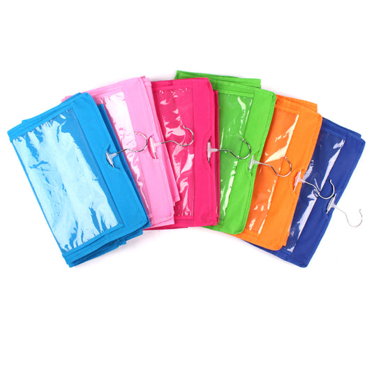 Wardrobe hanging 3-layer 6-pack storage bag Underwear dust-proof hanging bag Multi-layer finishing bag Socks storage box