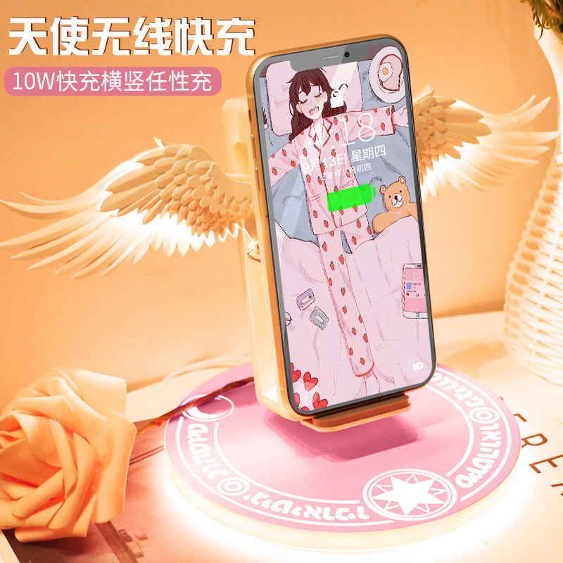 Douyin Super Fire Angel Wings Wireless Charger 10 Fast Charge for Xiaomi, Huawei, Apple, iPhone, Samsung