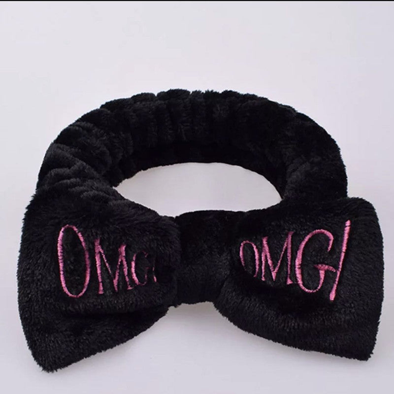 Cross-border explosion models Korean version of OMG headband hairband ladies wide-brimmed elastic face wash makeup headband bow tie headband