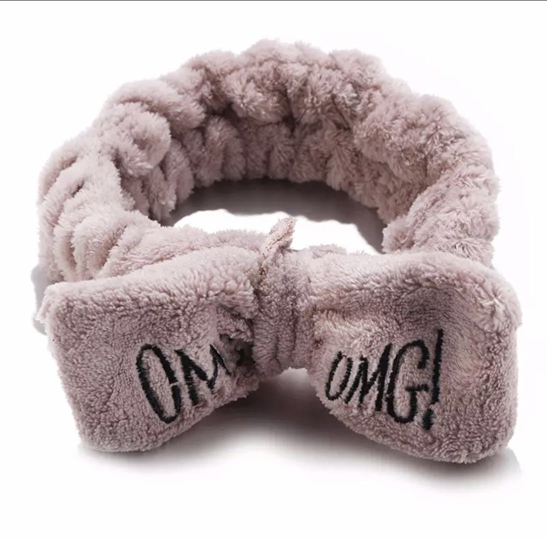 Cross-border explosion models Korean version of OMG headband hairband ladies wide-brimmed elastic face wash makeup headband bow tie headband