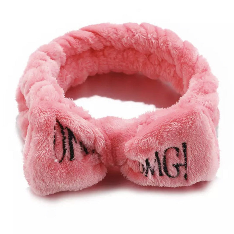 Cross-border explosion models Korean version of OMG headband hairband ladies wide-brimmed elastic face wash makeup headband bow tie headband