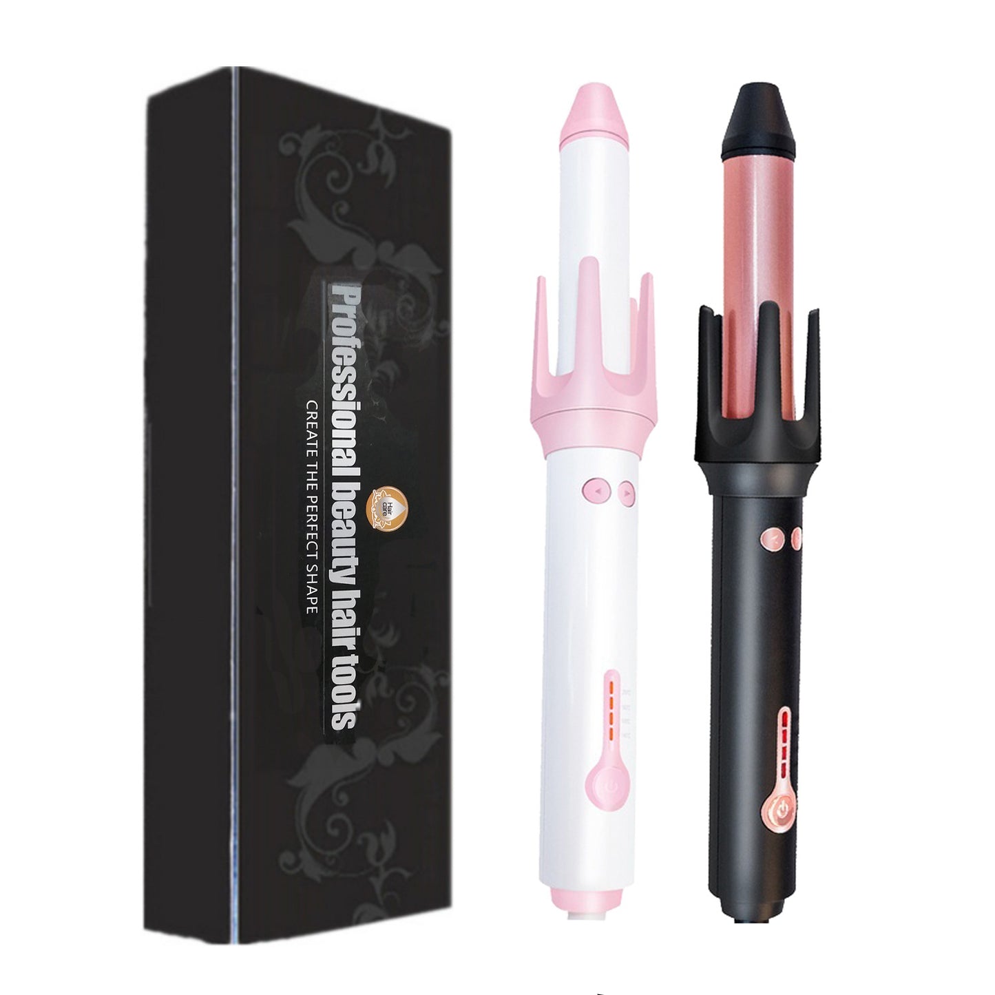 Amazon's new curling iron ceramic glaze liquid crystal display large volume small volume pear flower head net red electric curling iron hair iron