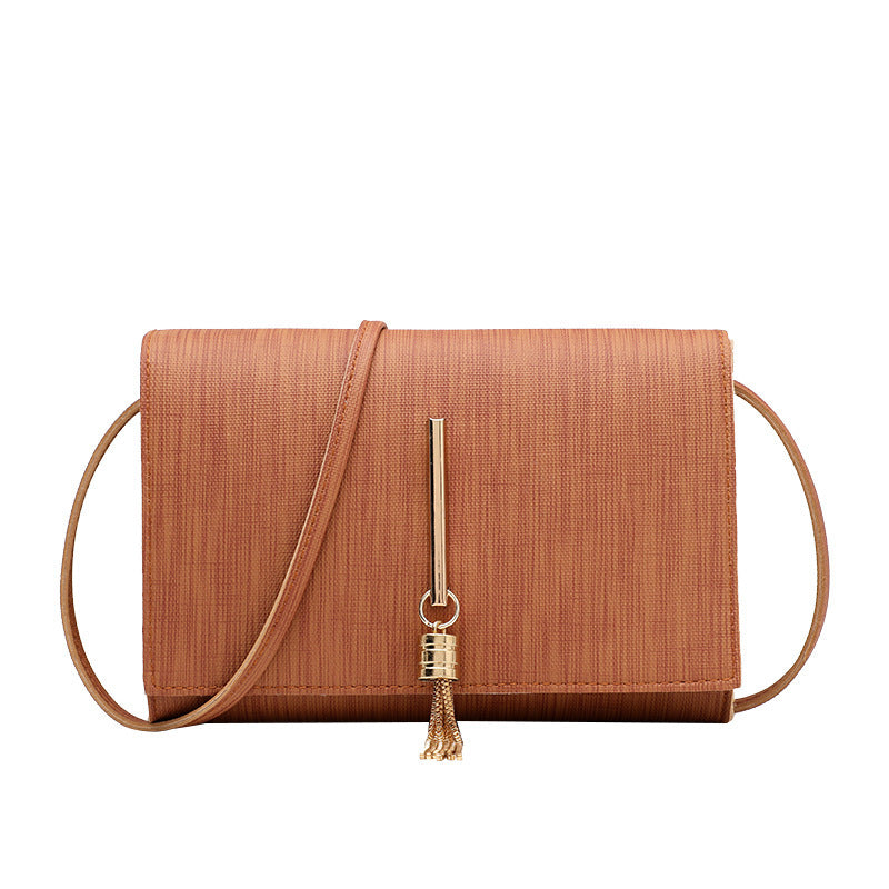 Women's bags 2020 summer new style Korean fashion messenger small bag tassel charm small square bag single shoulder handbag wholesale