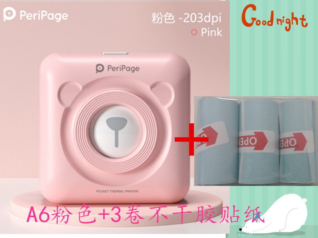 Peripage Ericsson Bear Pocket Meow Mobile Bluetooth Portable Photo Wrong Question Hand Account Thermal Label Printer