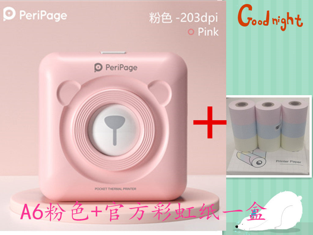 Peripage Ericsson Bear Pocket Meow Mobile Bluetooth Portable Photo Wrong Question Hand Account Thermal Label Printer