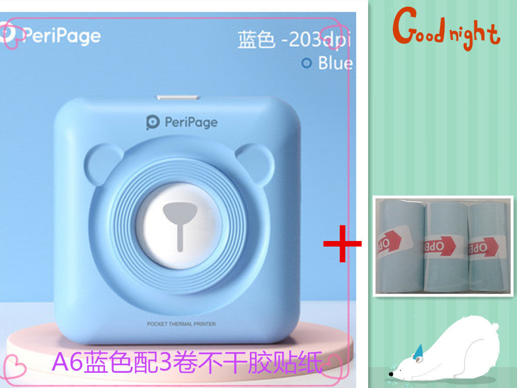 Peripage Ericsson Bear Pocket Meow Mobile Bluetooth Portable Photo Wrong Question Hand Account Thermal Label Printer