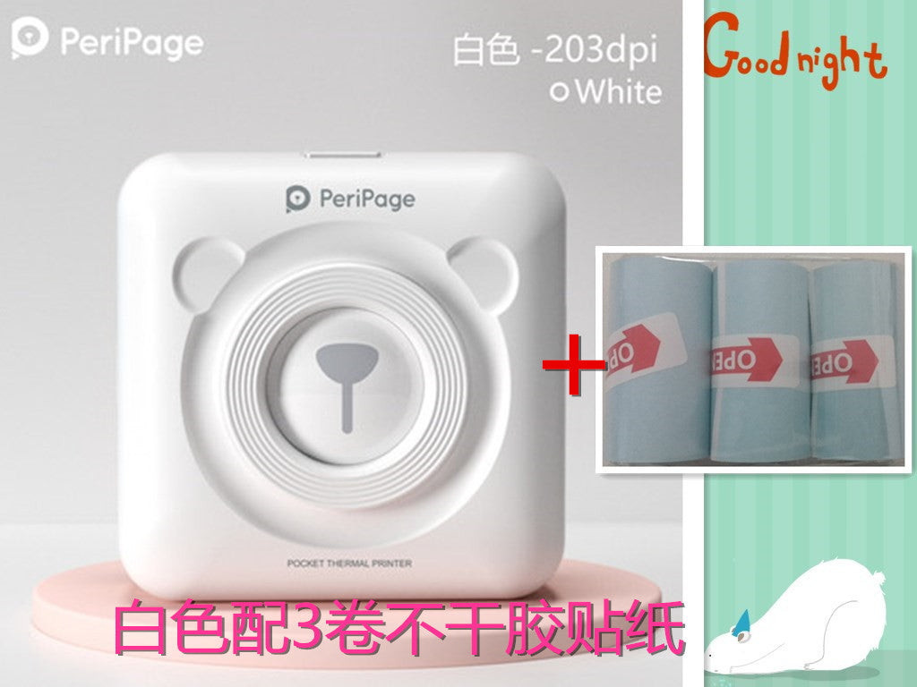 Peripage Ericsson Bear Pocket Meow Mobile Bluetooth Portable Photo Wrong Question Hand Account Thermal Label Printer