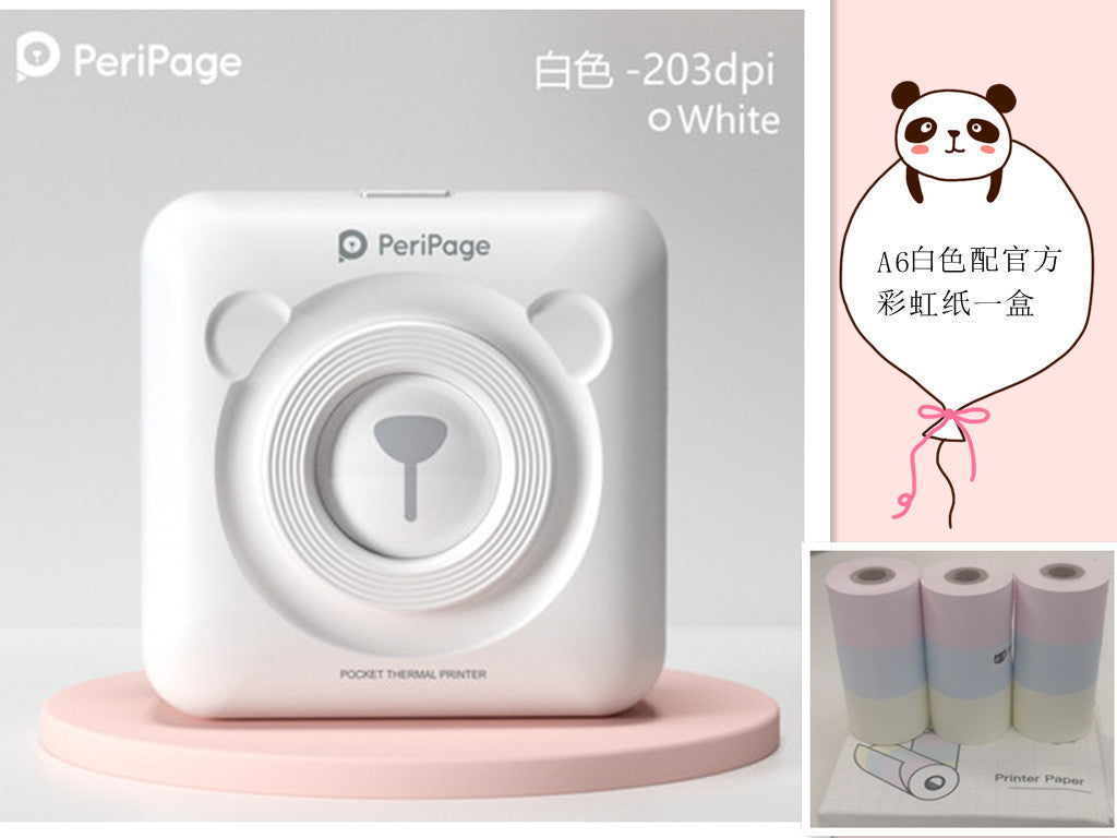 Peripage Ericsson Bear Pocket Meow Mobile Bluetooth Portable Photo Wrong Question Hand Account Thermal Label Printer
