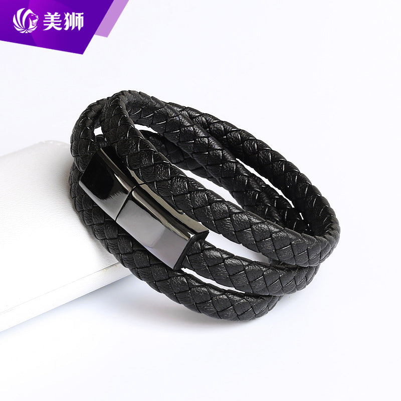 Douyin Internet Red Bracelet Charging Cable Creative Bracelet Data Cable Applicable to Apple Android Type-c Customizable Logo