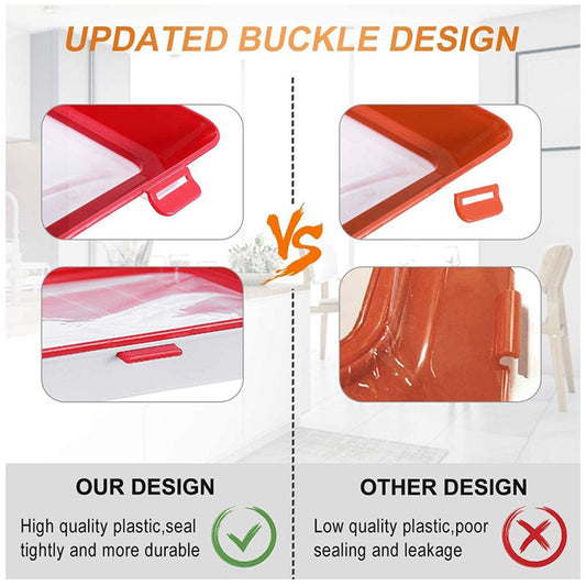 Clever Tray cross-border vacuum fresh-keeping tray Refrigerator fresh-keeping tray Creative Food