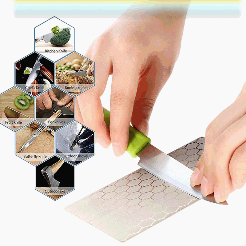 Kitchen explosion type diamond sharpening stone square honeycomb sharpening blade grinding wheel jade printing stone kitchen sharpener