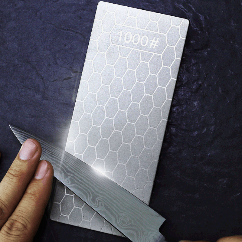 Kitchen explosion type diamond sharpening stone square honeycomb sharpening blade grinding wheel jade printing stone kitchen sharpener