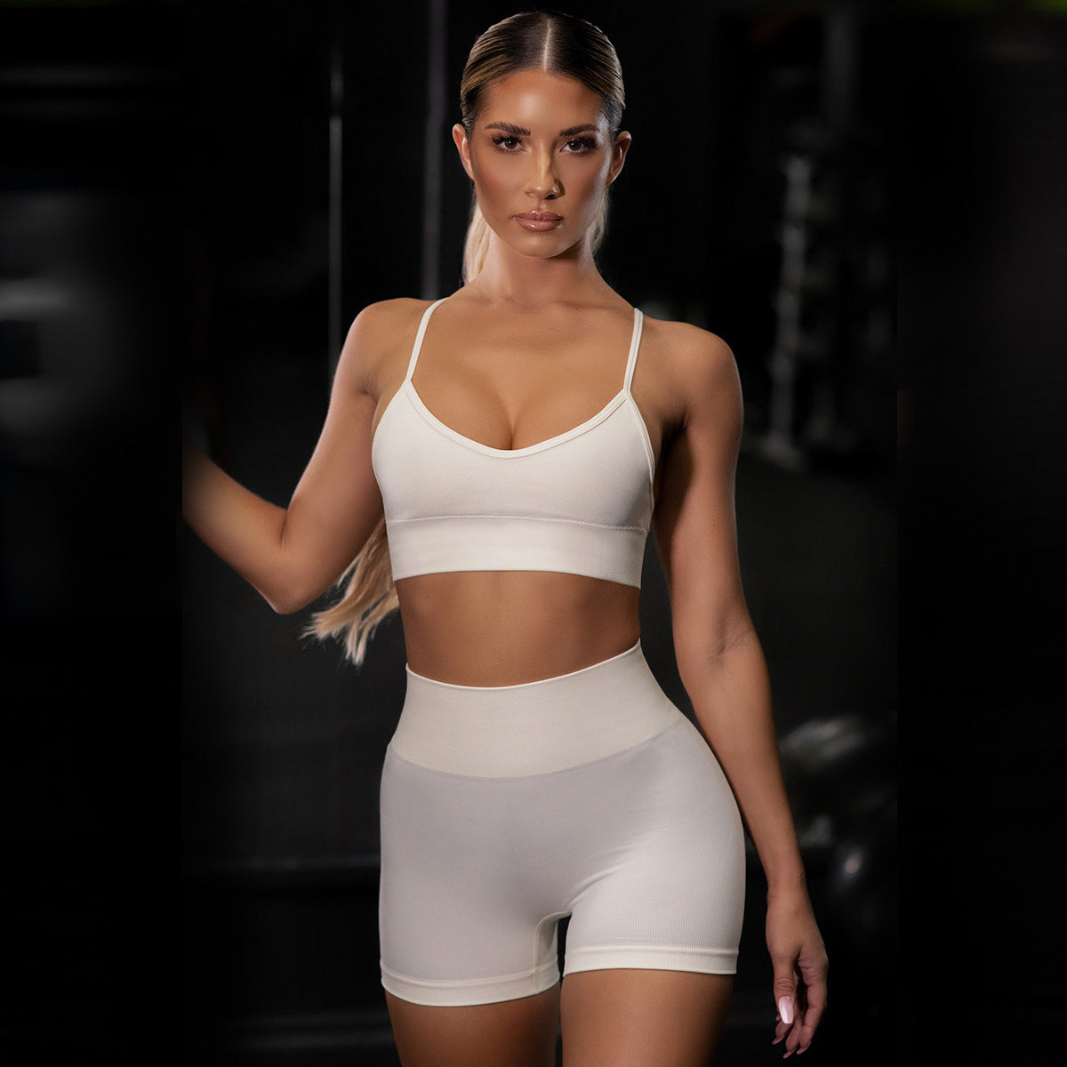 Spot! 2020 cross-border hot sale new women's sexy sling sports bra fitness suit yoga suit suit