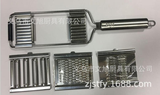 Grater knife, shredder slicer, three blades interchangeable, multi-function vegetable cutter, shipped on September 10