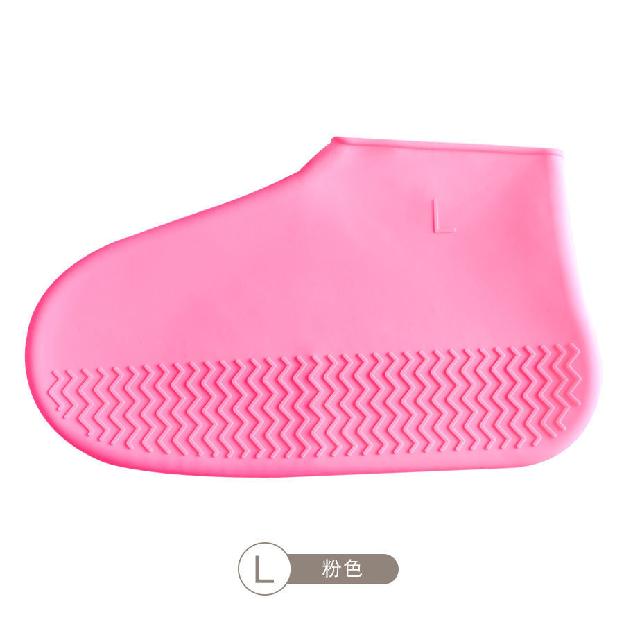 Rain boot cover waterproof non-slip thick silicone shoe cover rainproof washable men and women children outdoor rain boot cover